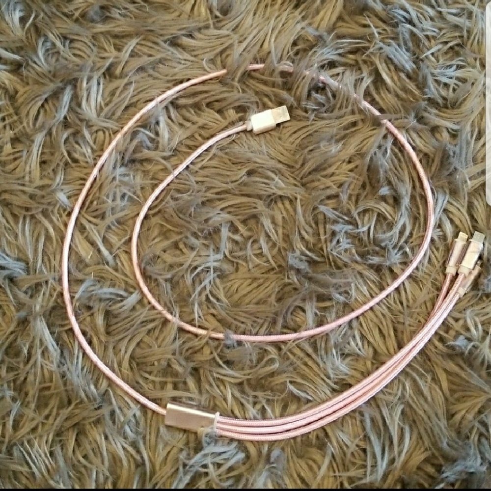 Pink 3 in 1 charger